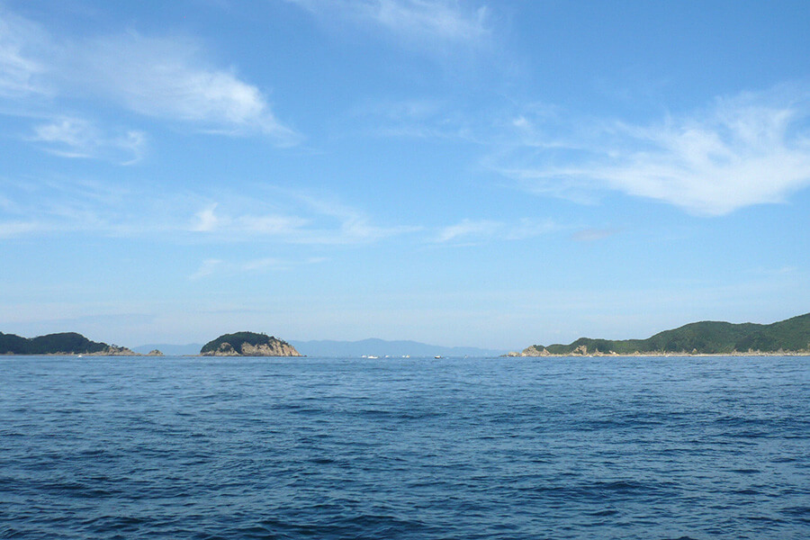 和歌山海域での海洋散骨「加太沖」